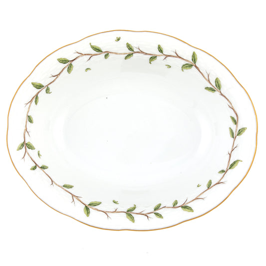 Herend rothschild garden oval vegetable dish
