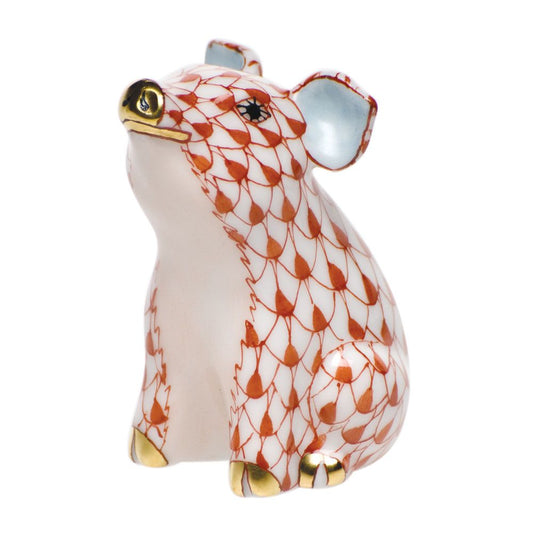 Herend Little Pig Sitting