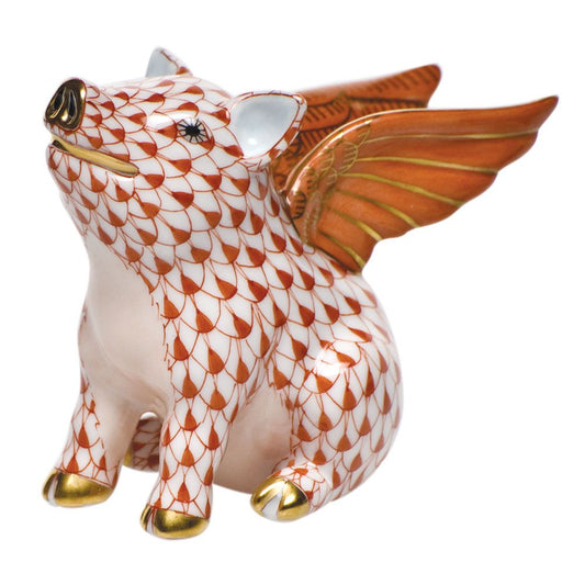 Herend When Pigs Fly Raspberry
