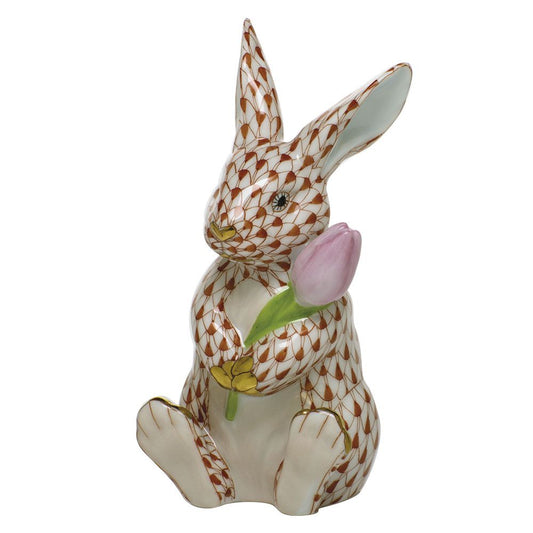 Herend Blossom Bunny Blue