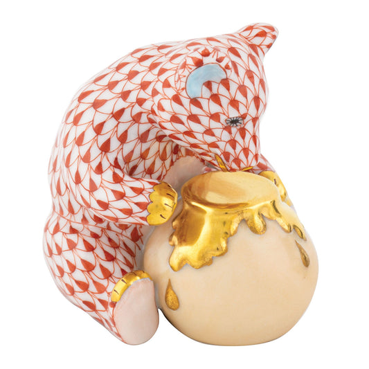 Herend Bear with Honey Pot