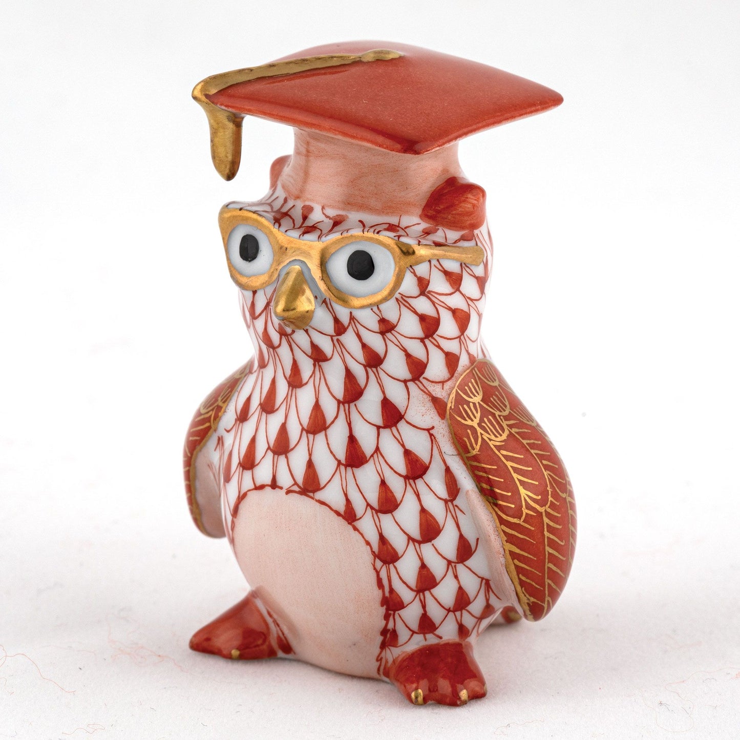 Herend Graduation Owl Rust