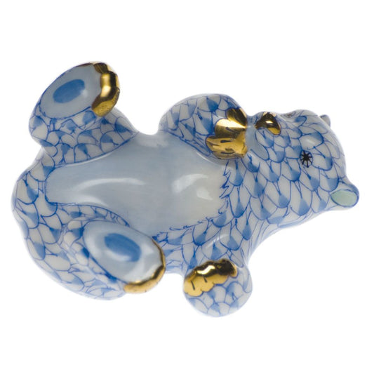 Herend Bear Cub Blue