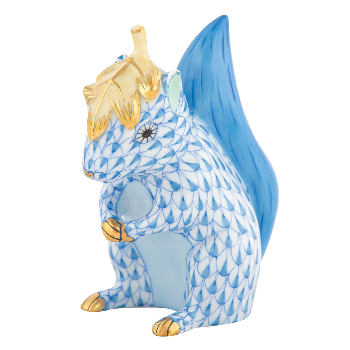 Herend Squirrel with Leaf