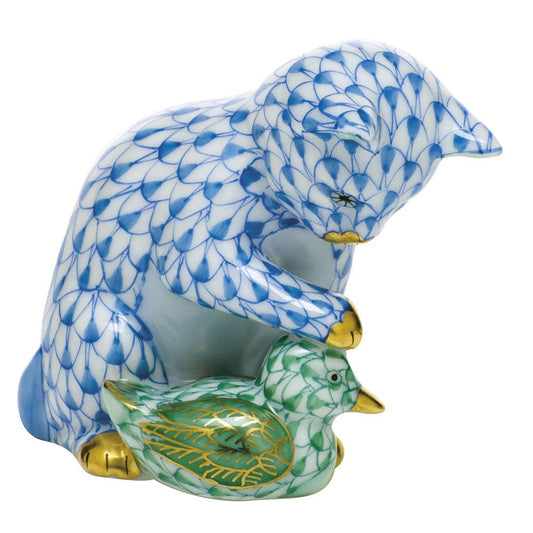 Herend Kitten and Duckling