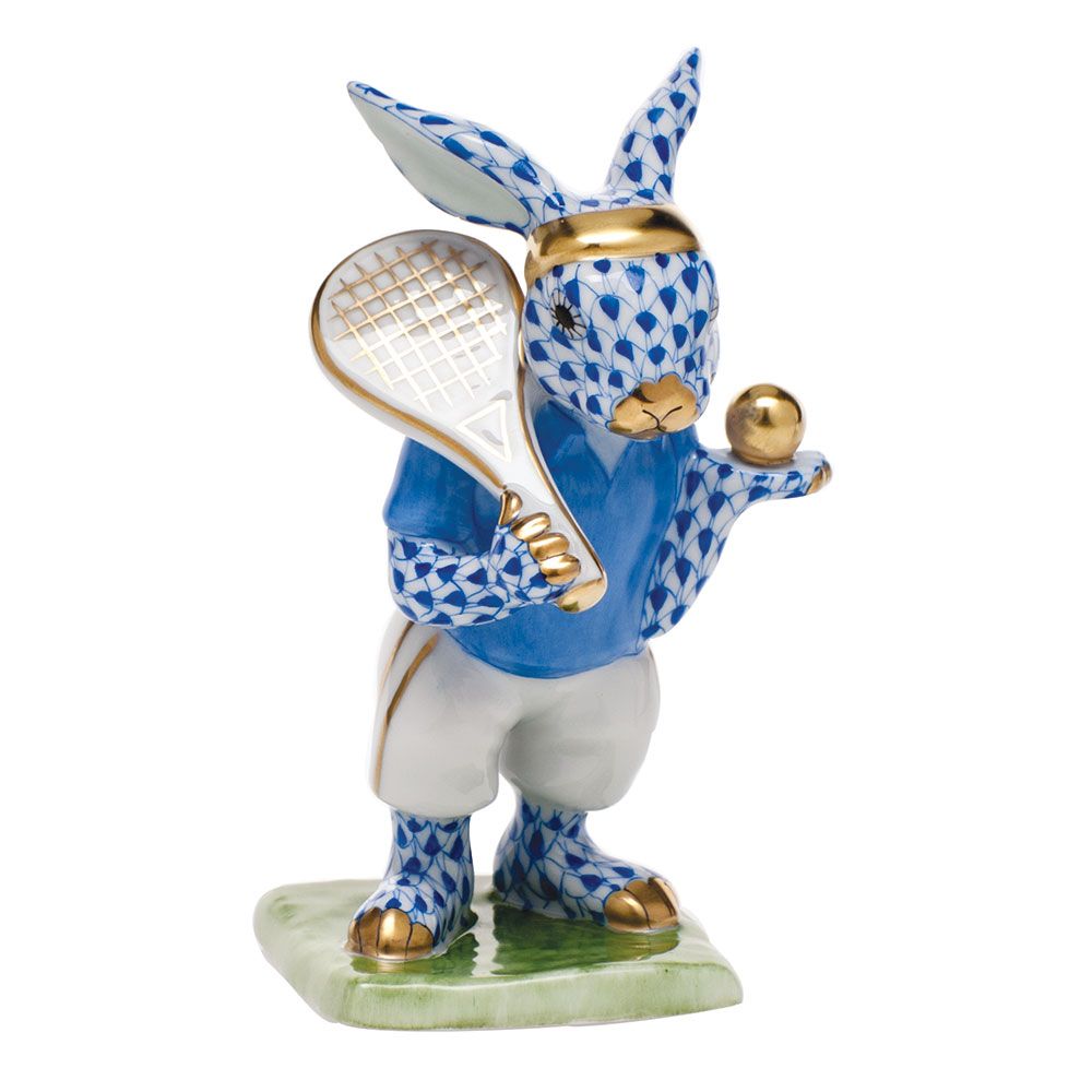 Herend Tennis Bunny Sapphire