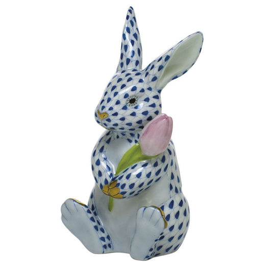 Herend Blossom Bunny Blue