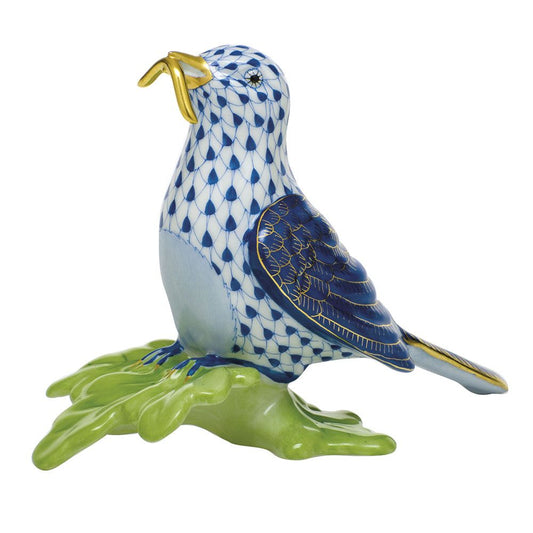 Herend Early Bird Gets the Worm Blue