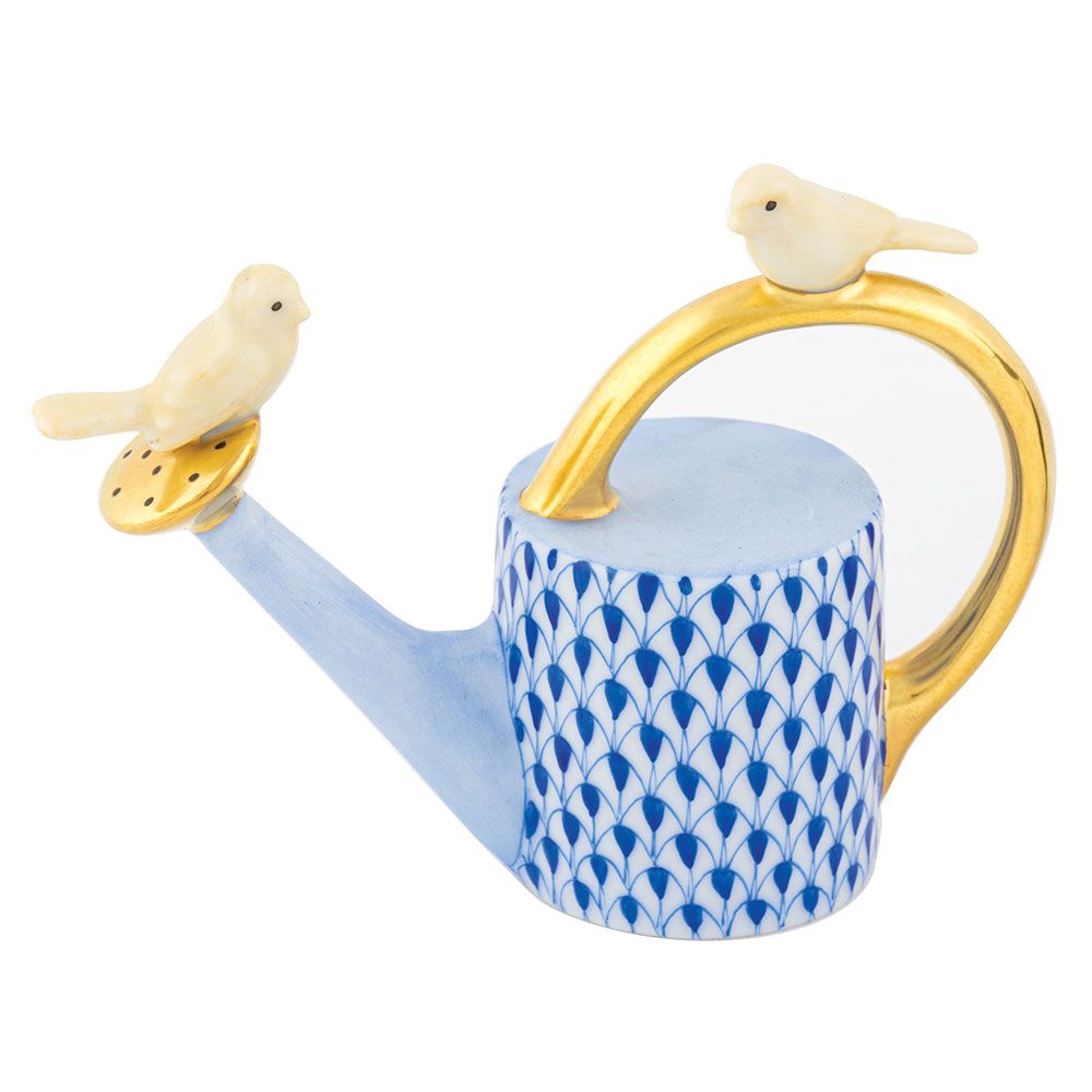 Herend Watering Can With Birds