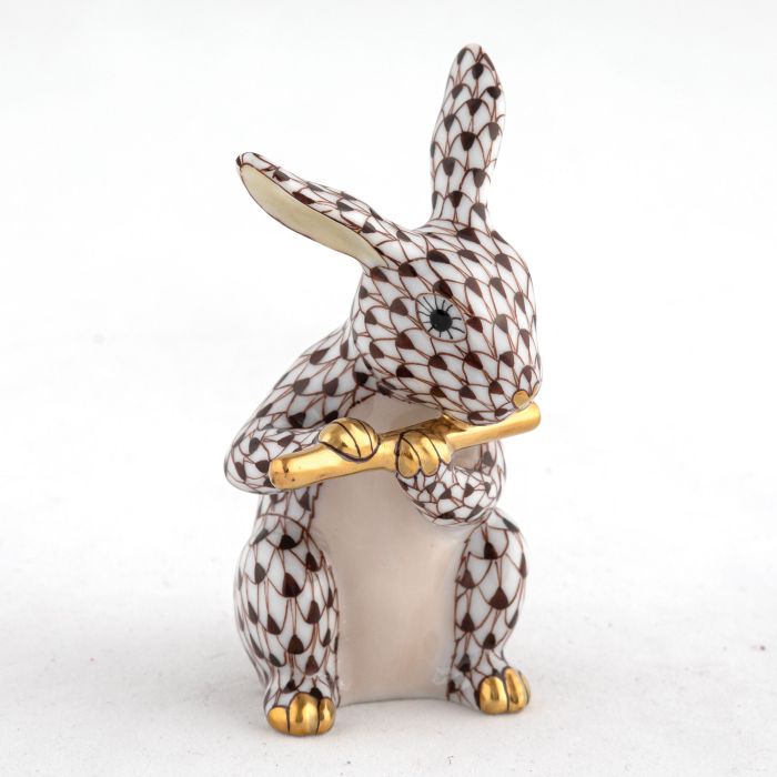 Herend Flute Bunny