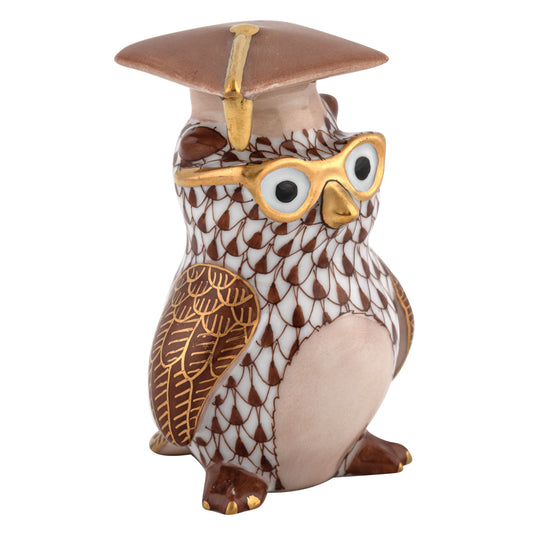 Herend Graduation Owl Chocolate