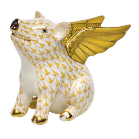 Herend When Pigs Fly Raspberry