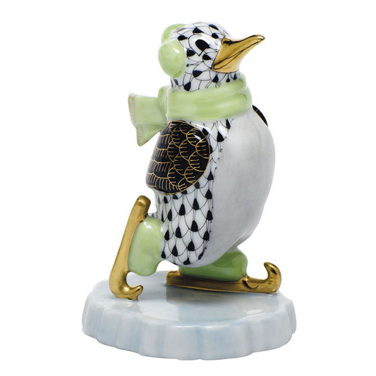 Herend Ice Skating Penguin