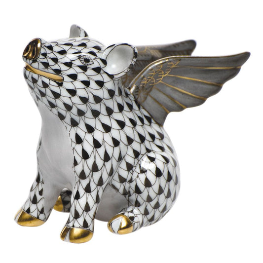 Herend When Pigs Fly Raspberry