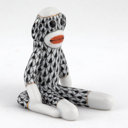 Herend Sock Monkey Black