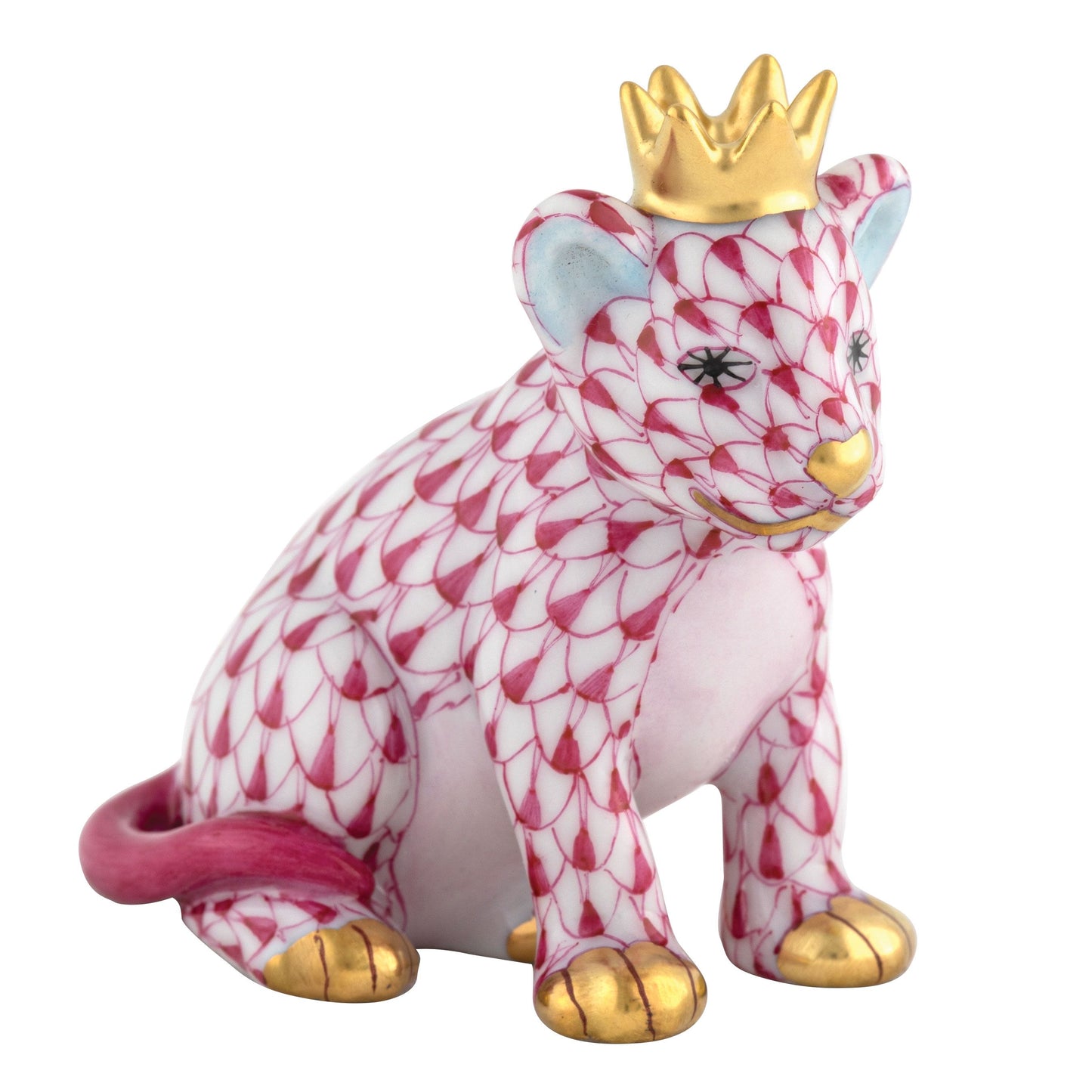 Herend Lion Cub with Crown