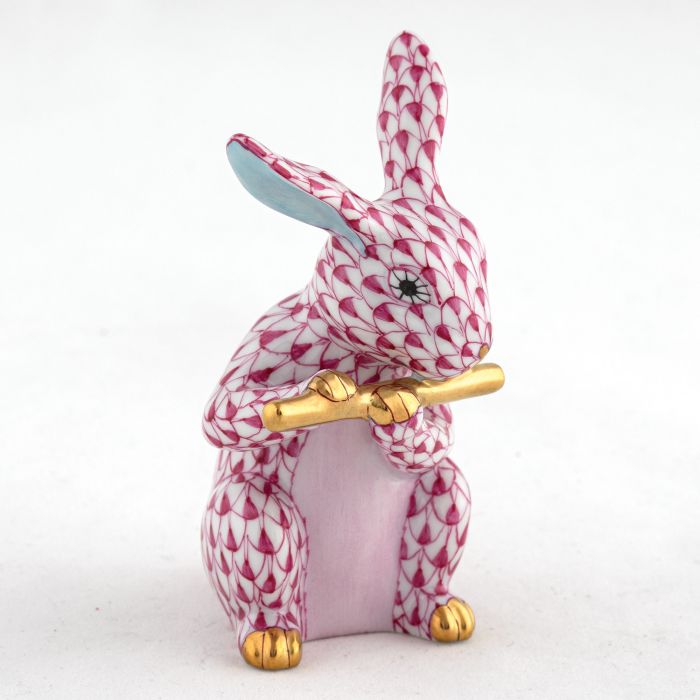 Herend Flute Bunny