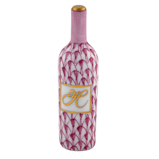 Herend Wine Bottle Raspberry