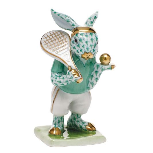 Herend Tennis Bunny Green
