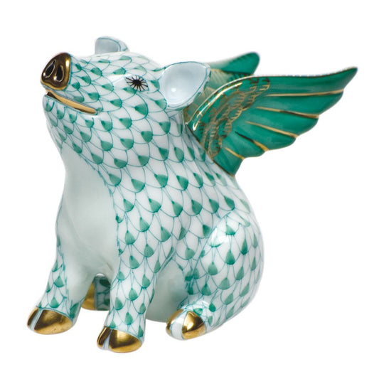 Herend When Pigs Fly Raspberry