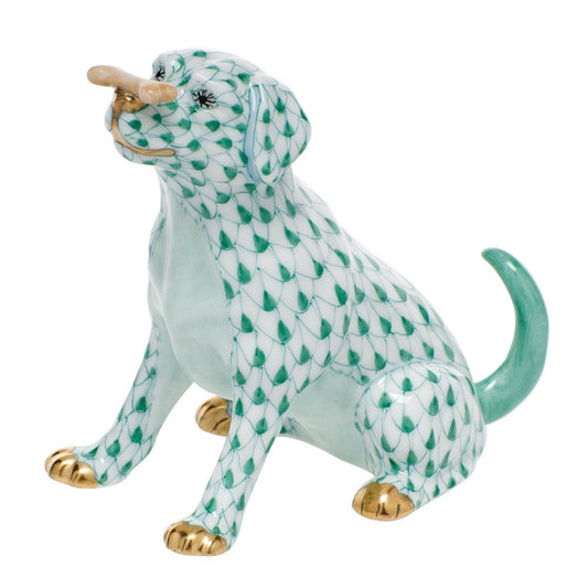 Herend Dog with a Bone Green