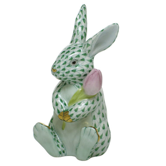 Herend Blossom Bunny Blue
