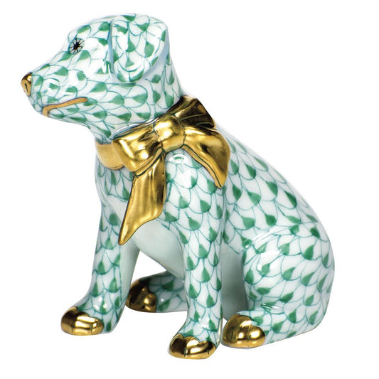 Herend Doggie Dazzle Green