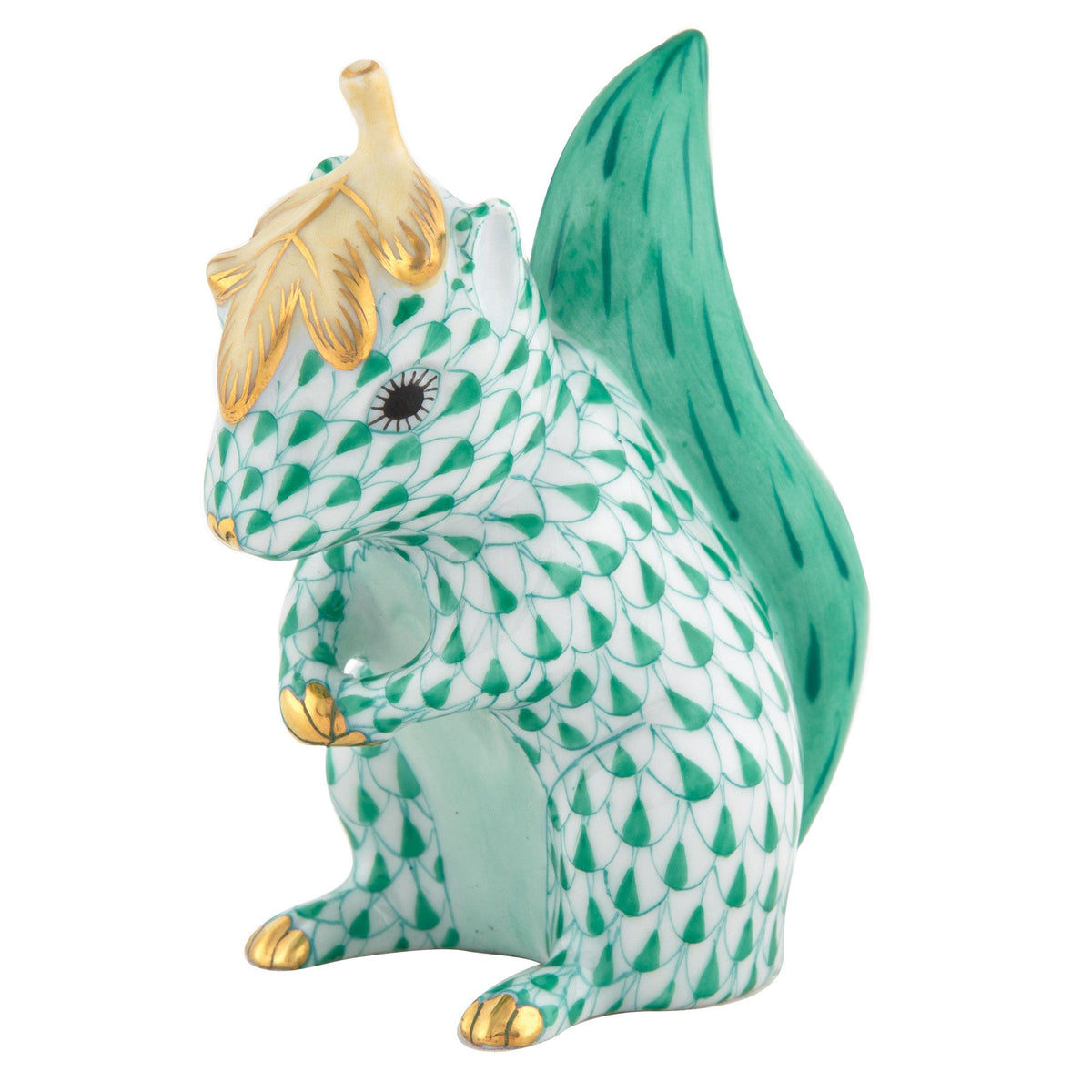 Herend Squirrel with Leaf