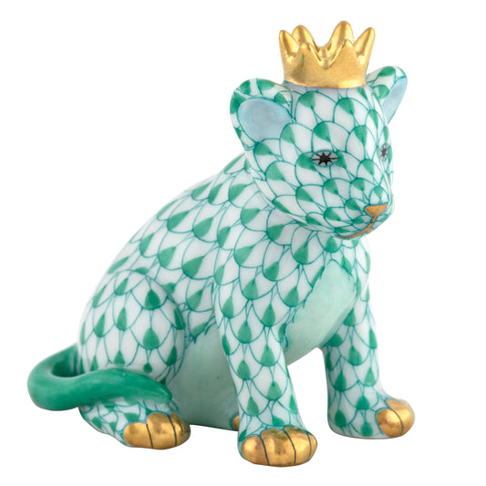 Herend Lion Cub with Crown