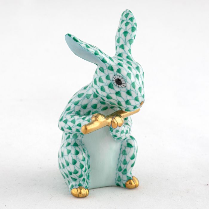 Herend Flute Bunny