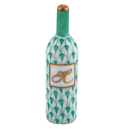 Herend Wine Bottle Green