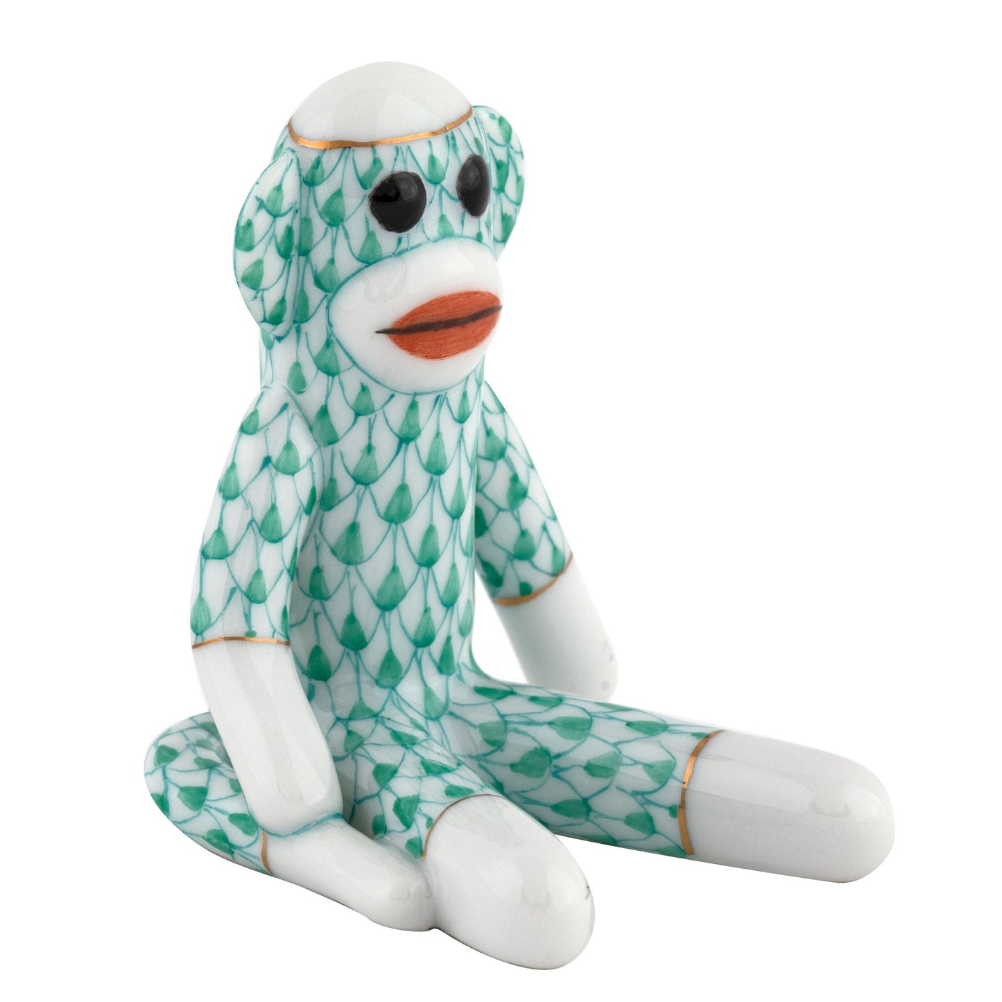 Herend Sock Monkey Green