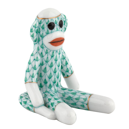 Herend Sock Monkey Green