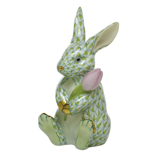 Herend Blossom Bunny Blue