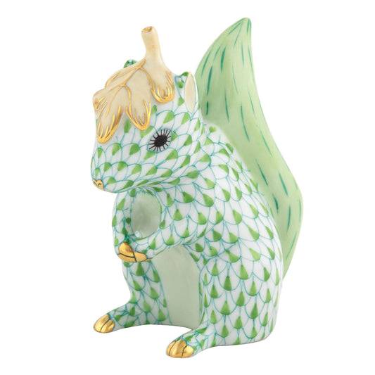 Herend Squirrel with Leaf