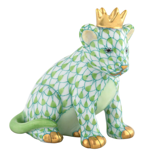 Herend Lion Cub with Crown