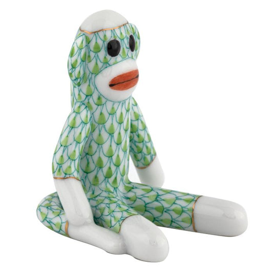 Herend Sock Monkey Keylime