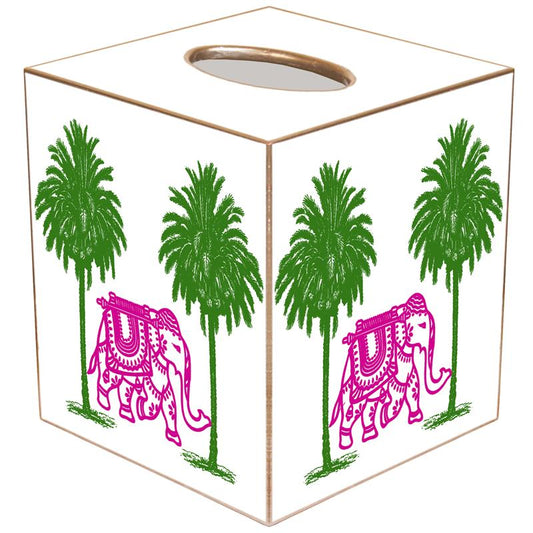Pink Elephant Tissue Box Cover
