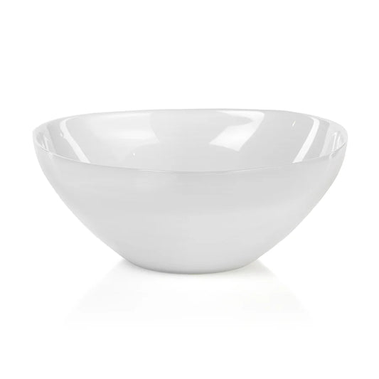 Alabaster White Glass Bowl
