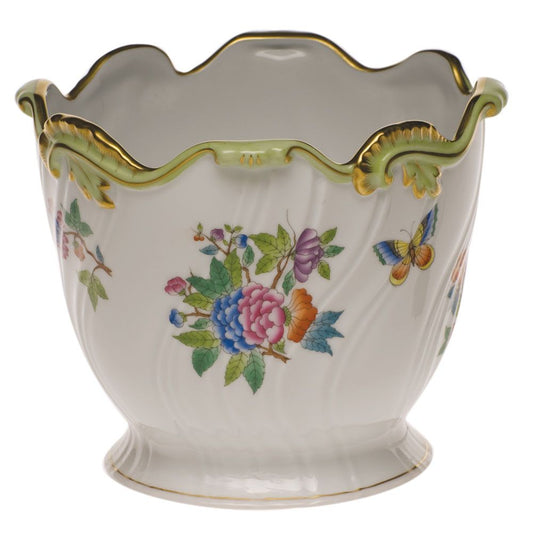 Herend Queen Victoria Ribbed Cachepot