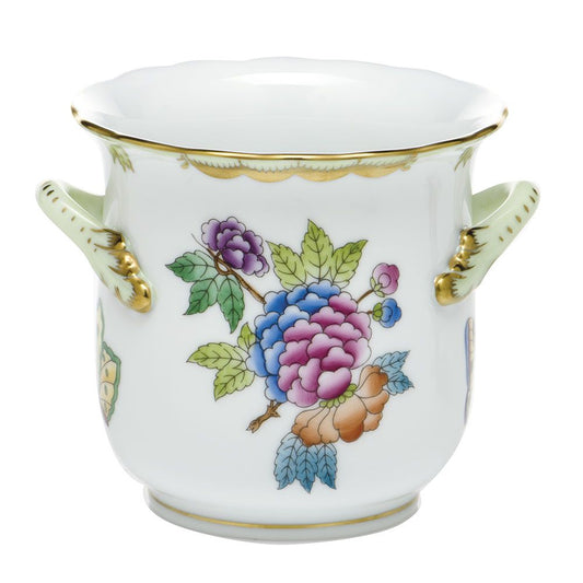 Herend Queen Victoria Mini Cachepot with Handles