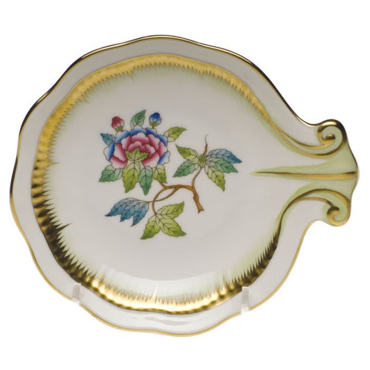 Herend Queen Victoria Green Shell Tray