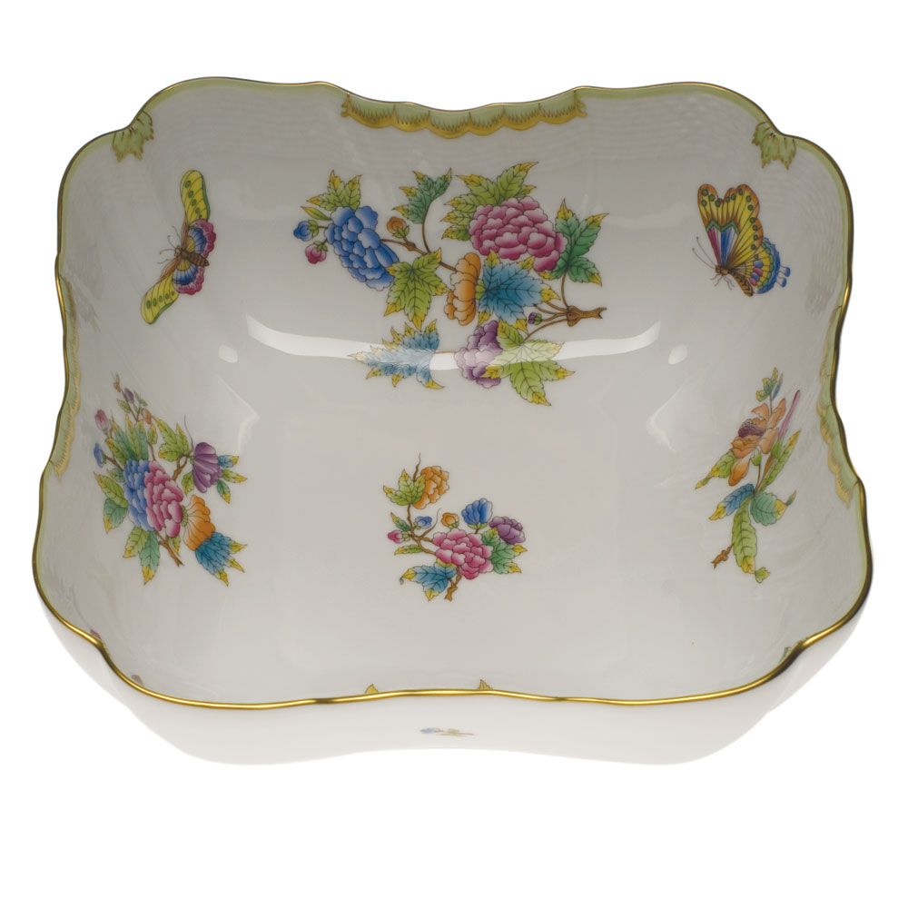 Herend Queen Victoria Square Salad Bowl