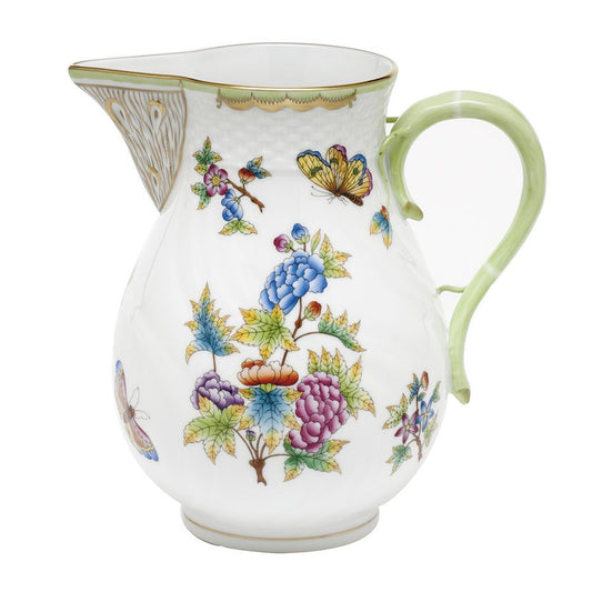 Herend Queen Victoria Green Pitcher