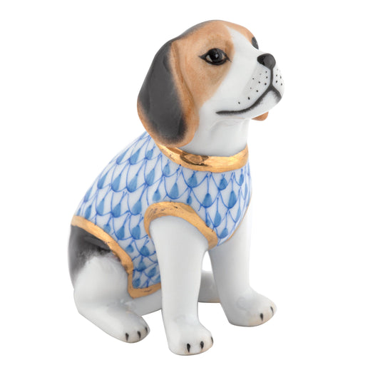 Herend Beagle Puppy Blue