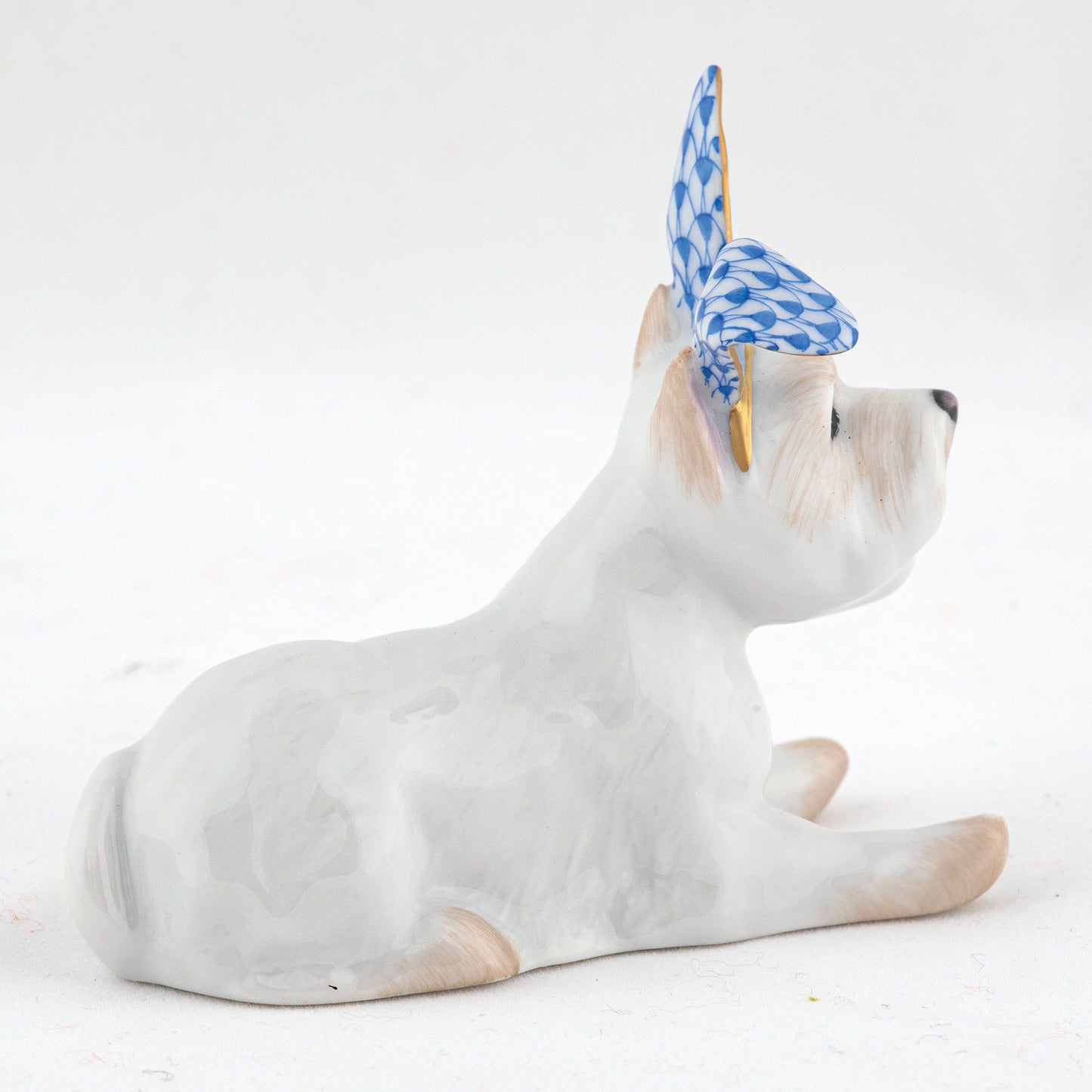 Herend Westie with Bunny Ears Sapphire