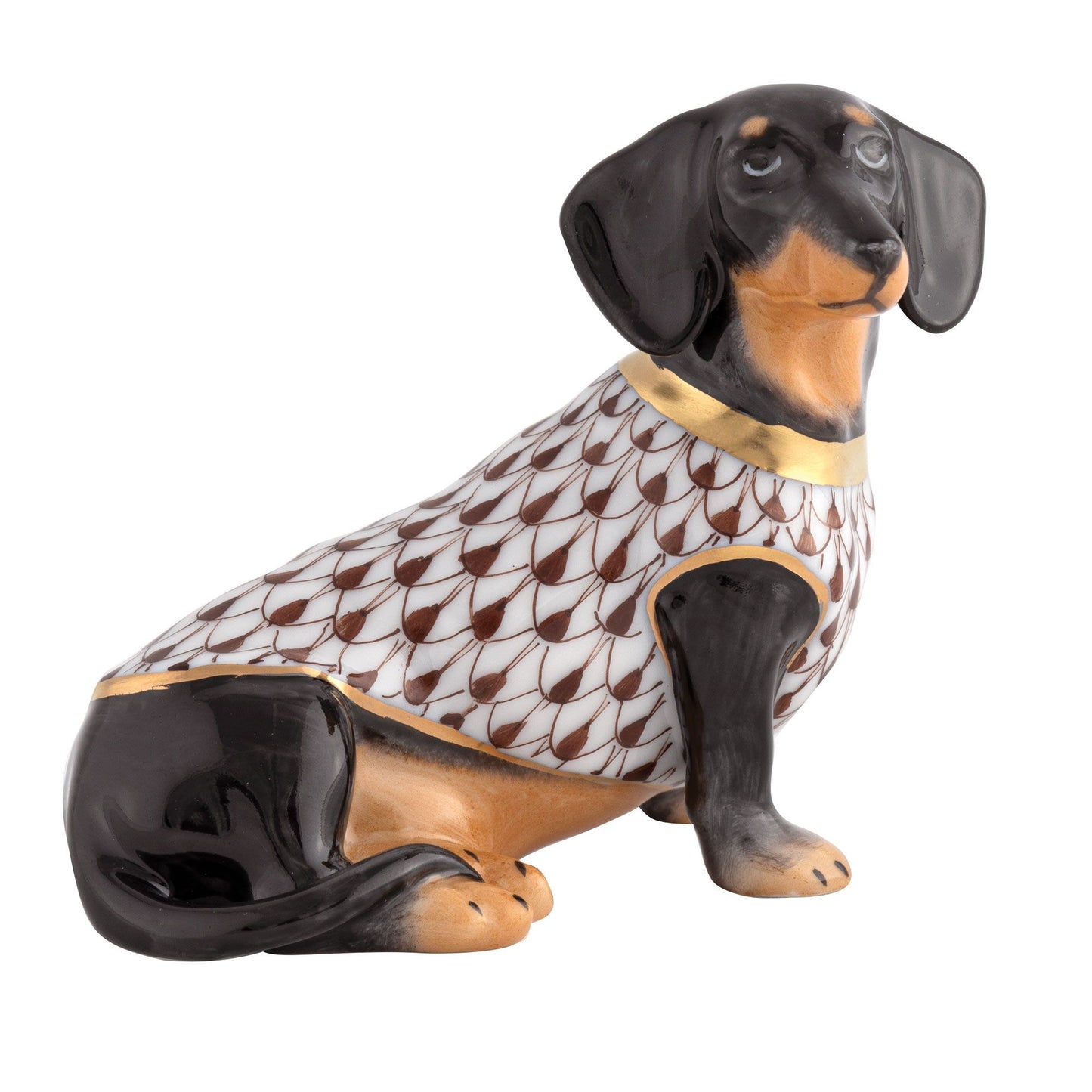 Herend Daschund with Sweater