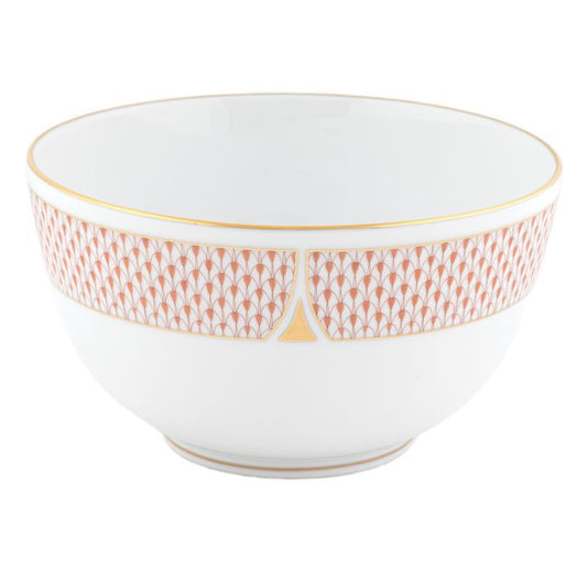 Herend Art Deco Rust Round Bowl