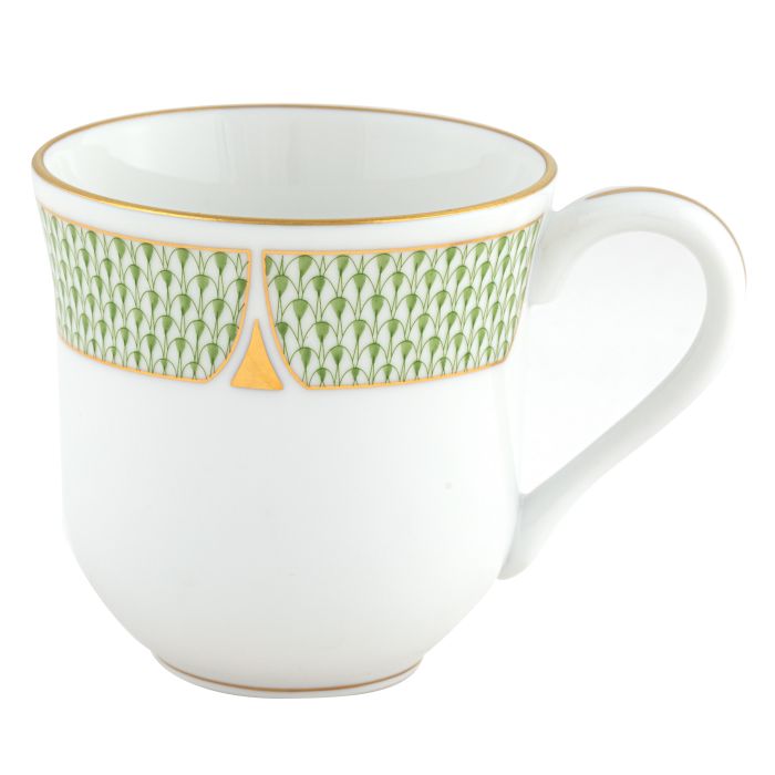 Herend Art Deco Green Mug