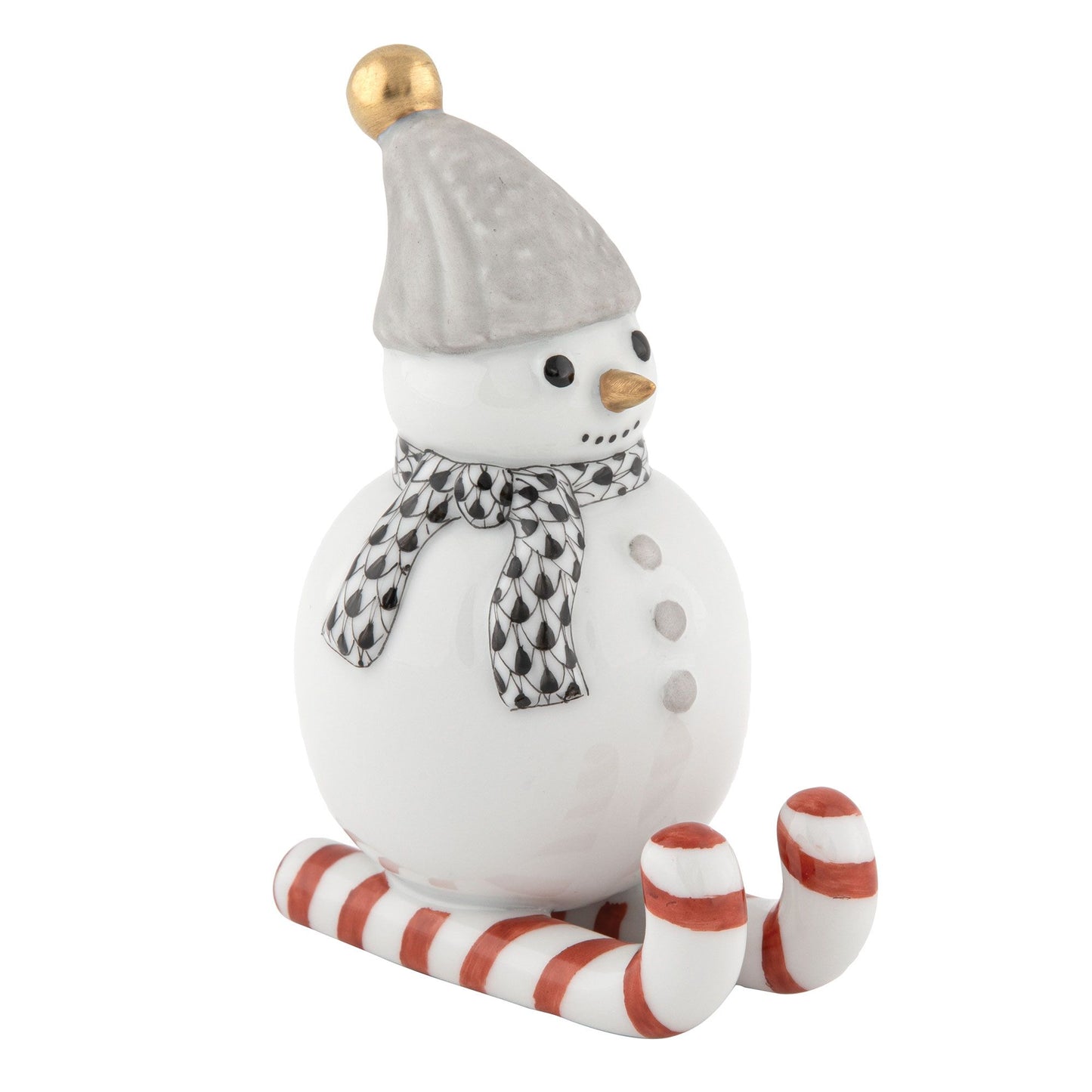 Herend Skiing Snowman